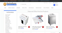 Desktop Screenshot of machinerunner.com