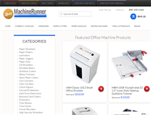 Tablet Screenshot of machinerunner.com